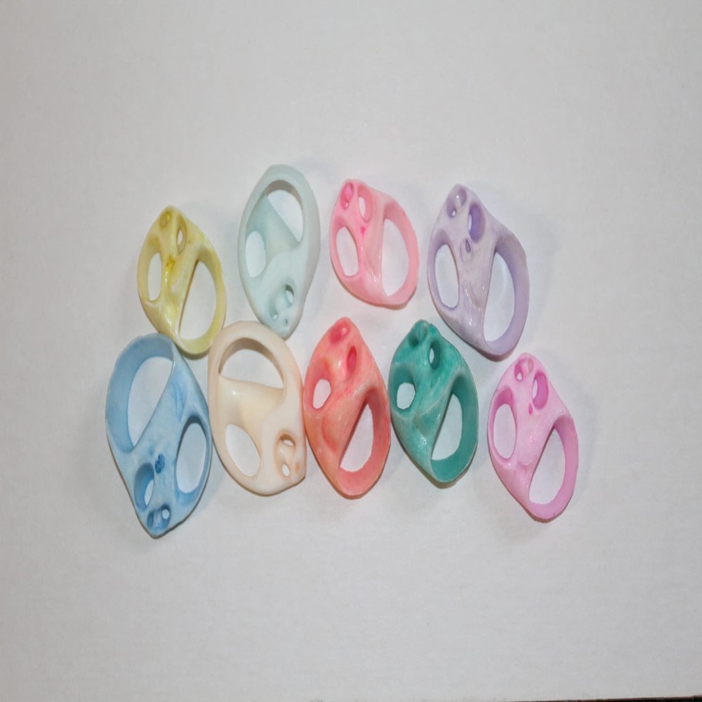Pack of 150-Dyed Natica Center Cut Seashell Pastels, Craft Supply CS-59