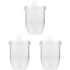 ULTECHNOVO 3pcs Quartz Melting Crucible for High-Temperature Metal Smelting and Precise Foundry Cup for Melting Cover view 1