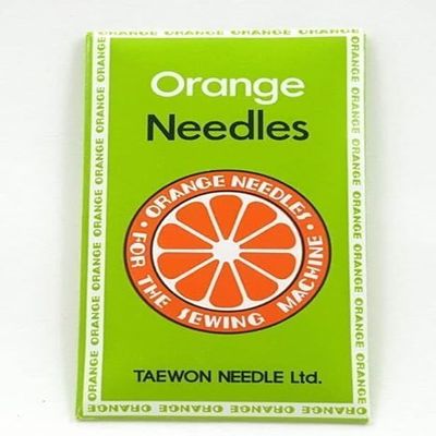 NineTribe Basics 20 Pack Orange Ball Point 15X1 HAX1 130(R)/705H Home Sewing Machine Universal Needles Size 14(90) for Cotton, Wool, Silk, Polyester, Rayon, Linen, Acrylic, Nylon, Faux Leather, Leather, Suede