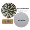 2 PCS AliPlus Viking Vegvisir Patches Helm of Awe Patches Luminous PVC Rubber Patch Tactical Morale Patch Hook Backed(White) view 3