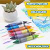 BAZIC PRODUCTS 12 Color Super Jumbo Double-Ended Crayons, 6 Count, for Kids School Coloring Art, Case of 72 view 4