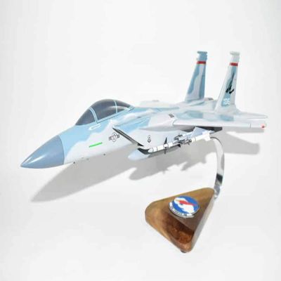 123d Fighter Squadron F-15C Model, 1/42nd (18") Scale, Mahogany, Fighter