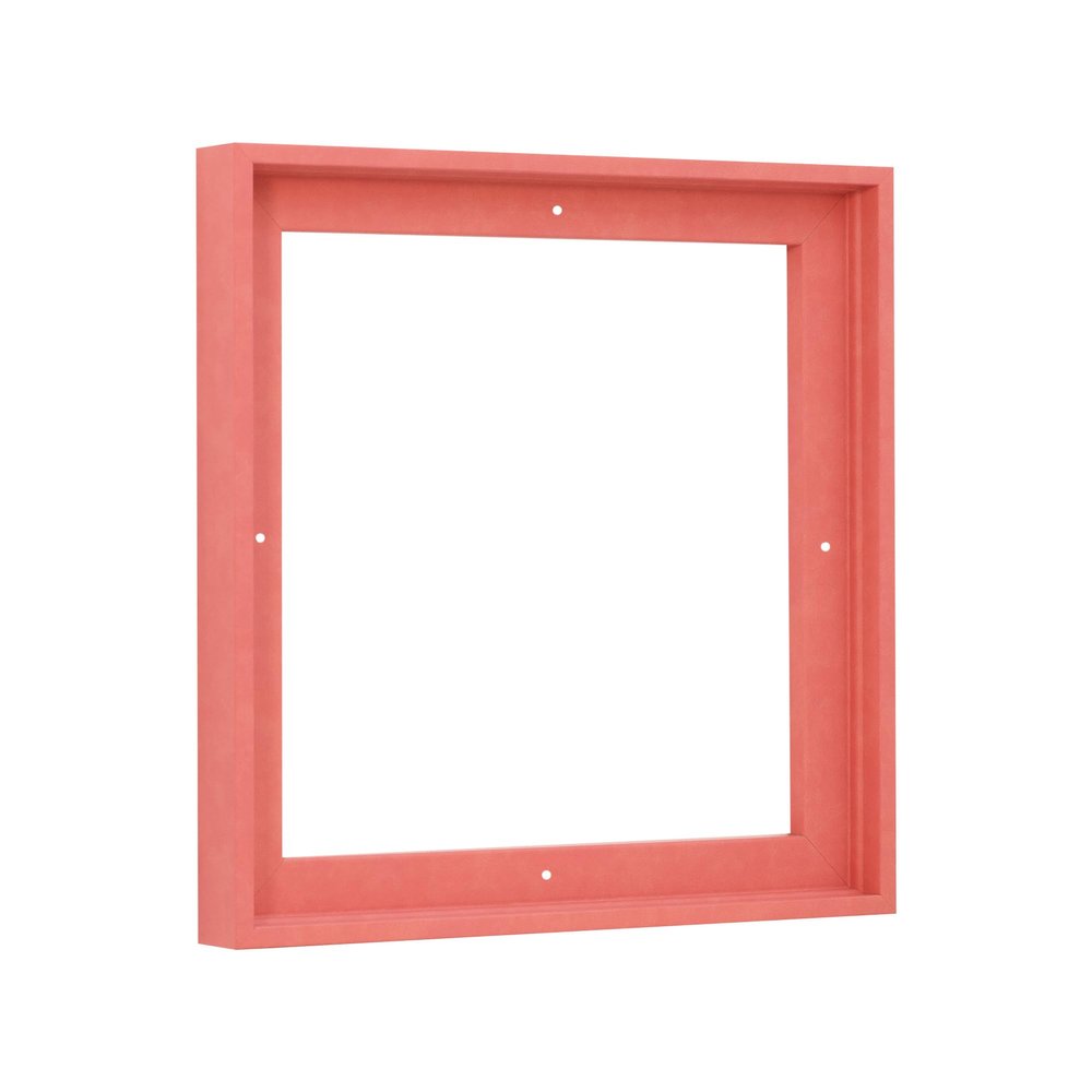 Pixy Canvas Floater Frame 18x18 for 3/4 (0.75) inch Deep Canvas Paintings/Canvas Prints/Wood Canvas Panels/Wall Art/Wall Decor/Home Decor/Artwork (Pastel Red/Pink, 18 x 18 inch, Square)
