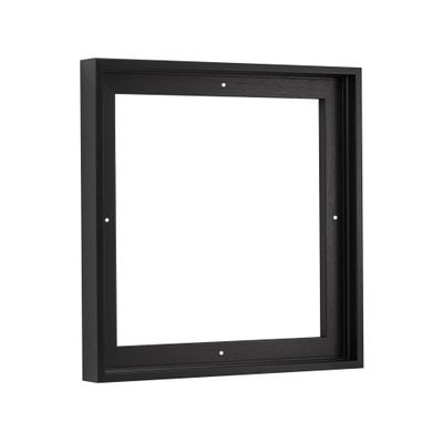 Pixy Canvas Floater Frame 15x15 for 3/4 (0.75) inch Deep Canvas Paintings/Canvas Prints/Wood Canvas Panels/Wall Art/Wall Decor/Home Decor/Artwork (Black Oak, 15 x 15 inch, Square)