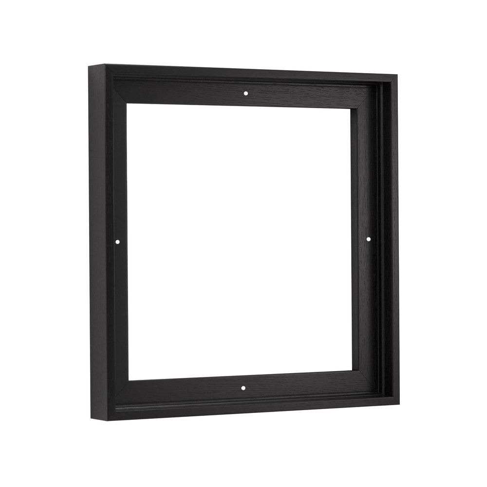 Pixy Canvas Floater Frame 15x15 for 3/4 (0.75) inch Deep Canvas Paintings/Canvas Prints/Wood Canvas Panels/Wall Art/Wall Decor/Home Decor/Artwork (Black Oak, 15 x 15 inch, Square)