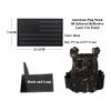 2 PCS AliPlus 5x3 inch American Flag Patches IR Infrared Reflective Patches Laser Cut Patch Hook and Loop(American Black Flag Patch) view 2