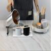 Aroparc Candle Tins 8oz with Lids, 24 Pack Seamless Round Metal Candle Jars, Bulk Empty Containers for DIY - Black view 4