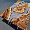 EPODEX Deep Pour Epoxy Resin Kit, Premium Crystal Clear Resin Epoxy for Casting, River Tables, Woodworking & Deep Casts, Easy-Use, UV-Stabilized, Blue - Perlmutt, 1.5 Gallon view 2