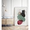 Giant Art Canvas 24x36 Kachi I Framed in Red view 2