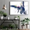 Giant Art Canvas 24x18 Smash V2 Framed in Pink view 2