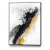 Giant Art Canvas 24x32 Pink Black And Grey -2 Framed in Multi-Color view 1