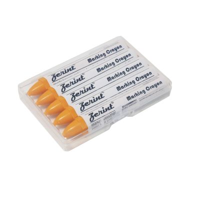 ZERINT Industrial Wax Marking Crayons - Yellow (5-Pack) for Tires, Metal, Wood, Glass & Plastic - 100mm Long-Lasting Crayons, High Visibility & Scratch Resistant(HT-921Y)