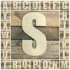 22" Wooden Craft Letter U Unfinished, Impact Font, Craft Cutout on 1-4" MDF view 2