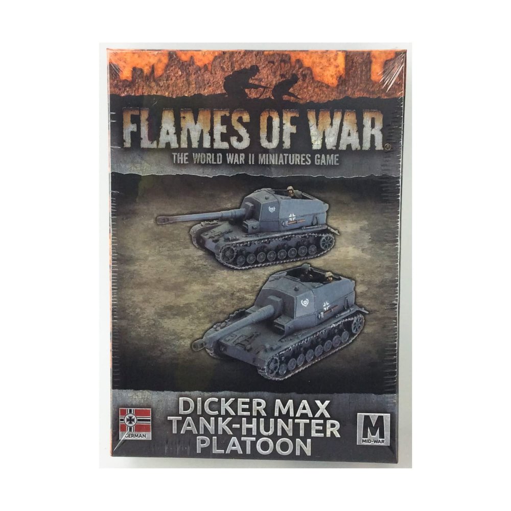 Battlefront Miniatures Flames of War WW2: German - Dicker Max Tank-Hunter Platoon