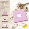 Popotop Photo Album Self Adhesive with Picture Display Window,60 Pages DIY Scrapbooking Supplies Kit for 4x6 8x10 Picture,Linen Cover Memory Book for Baby Wedding, with Scraper and Metallic Pen view 3
