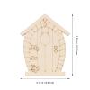 Craft Supplies & Materials 48pcs Fairy Door and Window Cutouts Unpainted Fairy Mini Door Wooden Pieces Miniature DIY Craft Embellishments for Party Decoration Craft Supplies view 3