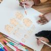 Craft Supplies & Materials 48pcs Fairy Door and Window Cutouts Unpainted Fairy Mini Door Wooden Pieces Miniature DIY Craft Embellishments for Party Decoration Craft Supplies view 4