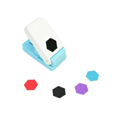 Cady Handmade Scrapbooking One Inch 25mm Hexagon Punches Size Craft Lever Punch Embossing Puncher Punch (1Inch Hexagon)