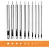 WUTA 10Pcs Leather Punch Set 0.5mm to 5mm Hole Punching Tools for Leather, Watch Bands, Fabric, Plastic, Gaskets DIY Crafting Kit view 1