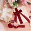 TONIFUL 4 Rolls Silk Chiffon Ribbon, 1-1/2 Inch x 22yds Dusty Pink and Cream Chiffon Ribbons Set, Handmade Fringe Valentine Ribbon for Gift Wrapping Bridal Bouquets Wedding Valentine Day Decoration view 4