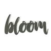 Steel Metal Script Word Art - Various Sizes and Finishes (bloom Small 11.5x6", Bronze Charcoal) view 1