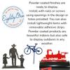 Steel Metal Script Word Art - Various Sizes and Finishes (bloom Small 11.5x6", Bronze Charcoal) view 2