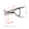 Kucaa 2-inch Reach 2/5 inch 10mm Deep Throat Heavy Duty Hand Held Single Hole Punch for PVC Cards ID Cards Badge Photos (10mm-Large) view 2