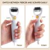 Craft 3 in 1 Multipurpose Craft Tool, Die Brush, 3-in-1 Weeding Tool, Brush, Scrape, Pierce, Embossing and Die Cutting Accessory, Retractable Design Scrapbooking Supplies Die Paper Remover view 2