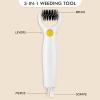 Craft 3 in 1 Multipurpose Craft Tool, Die Brush, 3-in-1 Weeding Tool, Brush, Scrape, Pierce, Embossing and Die Cutting Accessory, Retractable Design Scrapbooking Supplies Die Paper Remover view 4