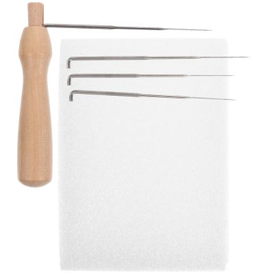 Ciieeo 1set Needle Felting Mat Needles Portable Craft Work Pad for Non-Woven Fabrics Durable Cushion and Professional Experience