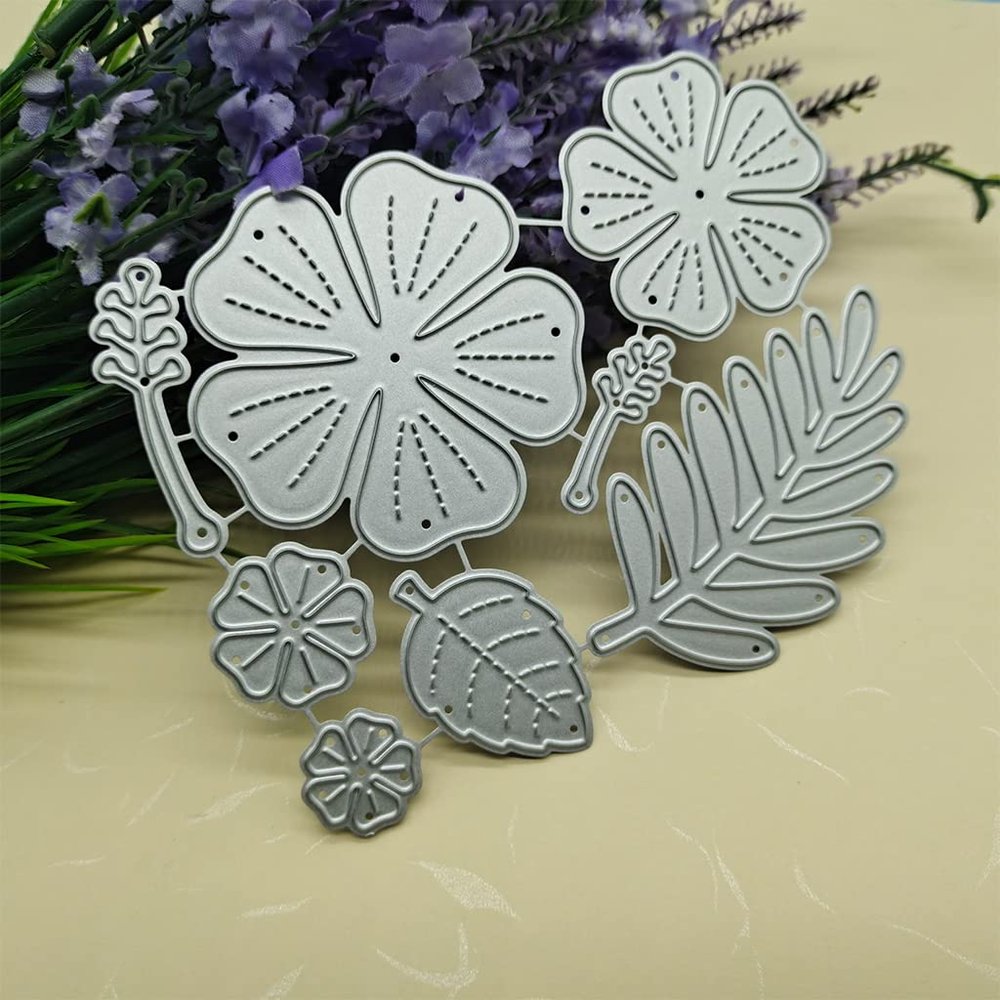 Flower Leaf Plant Metal Die Cuts, Cutting Dies for Card Making Clearance, Embossing Dies for Scrapbooking, DIY Album Paper Cards Decoration