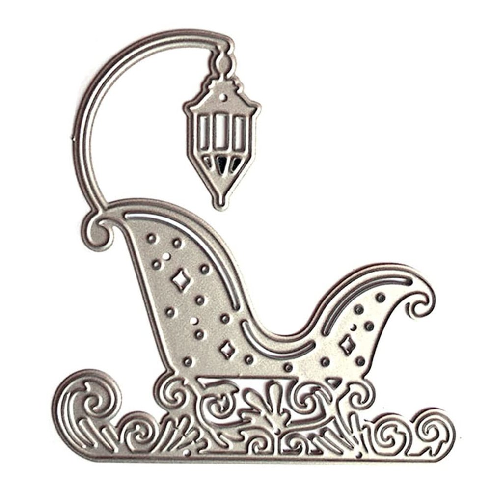 Christmas Sleigh Chair Metal Die Cuts, Cutting Dies for Card Making Clearance, Embossing Dies for Scrapbooking, DIY Album Paper Cards Decoration