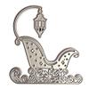 Christmas Sleigh Chair Metal Die Cuts, Cutting Dies for Card Making Clearance, Embossing Dies for Scrapbooking, DIY Album Paper Cards Decoration view 1