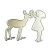 Girl Deer Metal Die Cuts, Cutting Dies for Card Making Clearance, Embossing Dies for Scrapbooking, DIY Album Paper Cards Decoration view 1