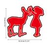 Girl Deer Metal Die Cuts, Cutting Dies for Card Making Clearance, Embossing Dies for Scrapbooking, DIY Album Paper Cards Decoration view 2