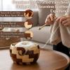 Brainmart Wooden Yarn Bowl, Large Yarn Storage 7x4 Inch Bowl with Box, Rosewood & Maple Signature Bowl, Yarn Holder for Knitting & Crocheting, Gift Ideas for Christmas, Mother's Day view 2