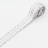 10 Yard 20mm Wide Webbing Skirt Robe Clothing Shoes Hat and Bags, Home Decoration Lace Gold Silver Woven (Color : 05) view 1