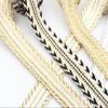 10 Yard 20mm Wide Webbing Skirt Robe Clothing Shoes Hat and Bags, Home Decoration Lace Gold Silver Woven (Color : 05) view 4
