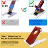 Carpet Trimmer with Shearing Guide, Electric Speed Adjustable Rug Tufting Carver Clippers, Electric Rug Shears Carpet Carving Tool for Handmade Rug Clean and Tufted Rug(with Stand Base and 2 Blades) view 2