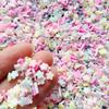 EHOPE Fake Sprinkles Resin Sprinkles Fake Candy Sprinkles Clay Sprinkles Polymer Sprinkles Polymer Clay Slices for Nail Art DIY Crafts Cake Phone Case(40G-Sugar granules+Cherry Blossoms-19) view 3