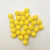 Arakierst 100pcs Bright Yellow Round Silicone Beads 9mm Silicone Loose Pearl Beads for Keychain Jewelry Accessory DIY Craft Home Decoration view 4