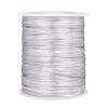 PH PandaHall 106 Yards Rattail Satin Cord, 2mm Silver Silk Crafts Cords Beading String for Necklace Macrame Friendship Bracelet Chinese Knot Dream Catchers Braid Hair view 1