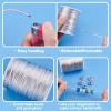 PH PandaHall 106 Yards Rattail Satin Cord, 2mm Silver Silk Crafts Cords Beading String for Necklace Macrame Friendship Bracelet Chinese Knot Dream Catchers Braid Hair view 2