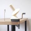DARUMA Wool Winder Type 2 Knitting Tools - Hand Operated Yarn Ball Winder- White and Gray view 2