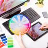 COHEALI Color Wheel 9.05In Rotatable Color Mixing Guide for Painting Drawing Learning Chart Educational Tool for Artists and Beginners view 3