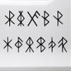 Minglewood Trading Turquoise - Set of 11 Bind Rune Vinyl Decals - Peace Grace Energy Healing Strength Safe Travels Love Courage Protection Good Luck Health - Die Cut Stickers - 20 inches (Set of 11) view 2