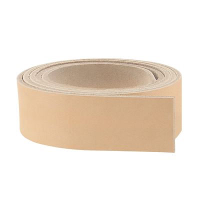 ELW Belt Blanks Strips/Straps 8/9 oz. (3.2-3.6mm) Thickness Size 4"x60" Full Grain Import Natural Cowhide Vegetable Tanned Leather for Tooling, Engraving, Embossing, Molding, & Dyeing