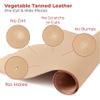 ELW Belt Blanks Strips/Straps 8/9 oz. (3.2-3.6mm) Thickness Size 4"x60" Full Grain Import Natural Cowhide Vegetable Tanned Leather for Tooling, Engraving, Embossing, Molding, & Dyeing view 4