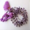 Amethyst Faceted Trillion Shaped Briolettes Beads, Trillion Shaped Amethyst Faceted Beads, 6-10mm Each, 8 Inch Strand view 1