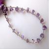 Amethyst Faceted Trillion Shaped Briolettes Beads, Trillion Shaped Amethyst Faceted Beads, 6-10mm Each, 8 Inch Strand view 2